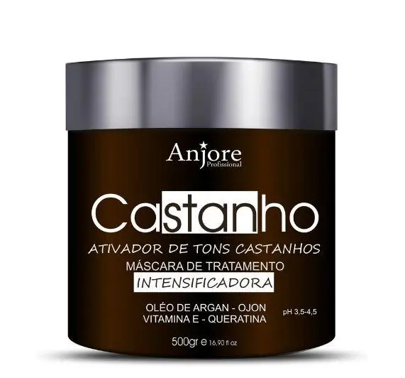 Brown Tone Activator Toning Argan Ojon Keratin Vitamin E Hair Mask 500G - Anjore 1
