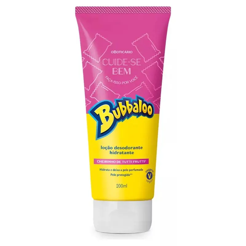 Bubbaloo Tutti Frutti Body Moisturizing Lotion Skin Care 200Ml O Boticário 1