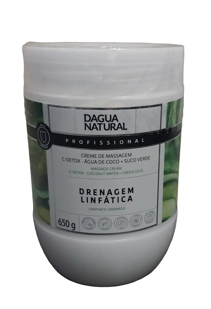 C-Detox Draining Body Massage Cream Antioxidant Skin Care 650G D'agua Natural 1