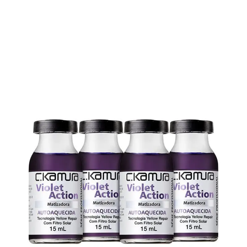 C.Kamura Violet Action Matizadora- Capillary Ampola 4X15ml 1