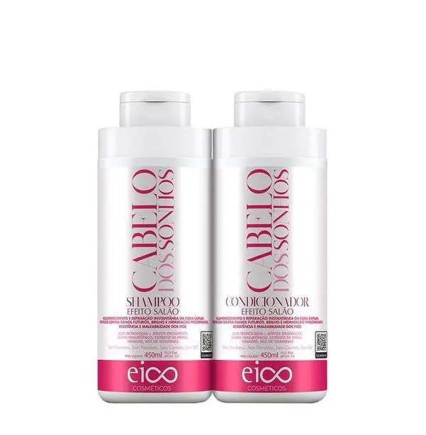 Cabelo Dos Sonhos Home Care Salon Effect Hair Treatment Kit 2X450ml - Eico 1