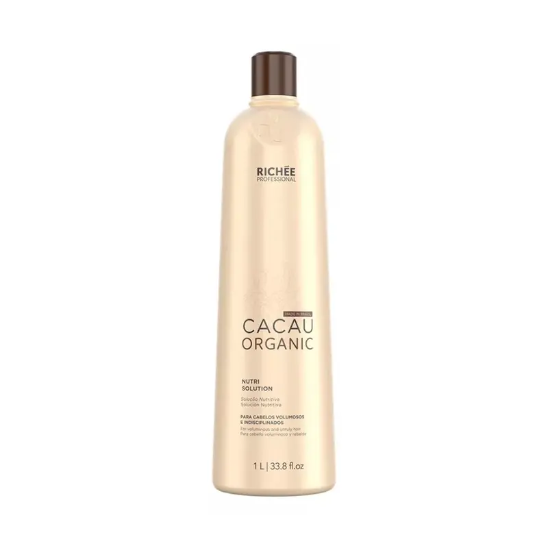Cacau Organic Nutri Solution Volume Reducer Hair Disciplining Mask 1L Richée 1