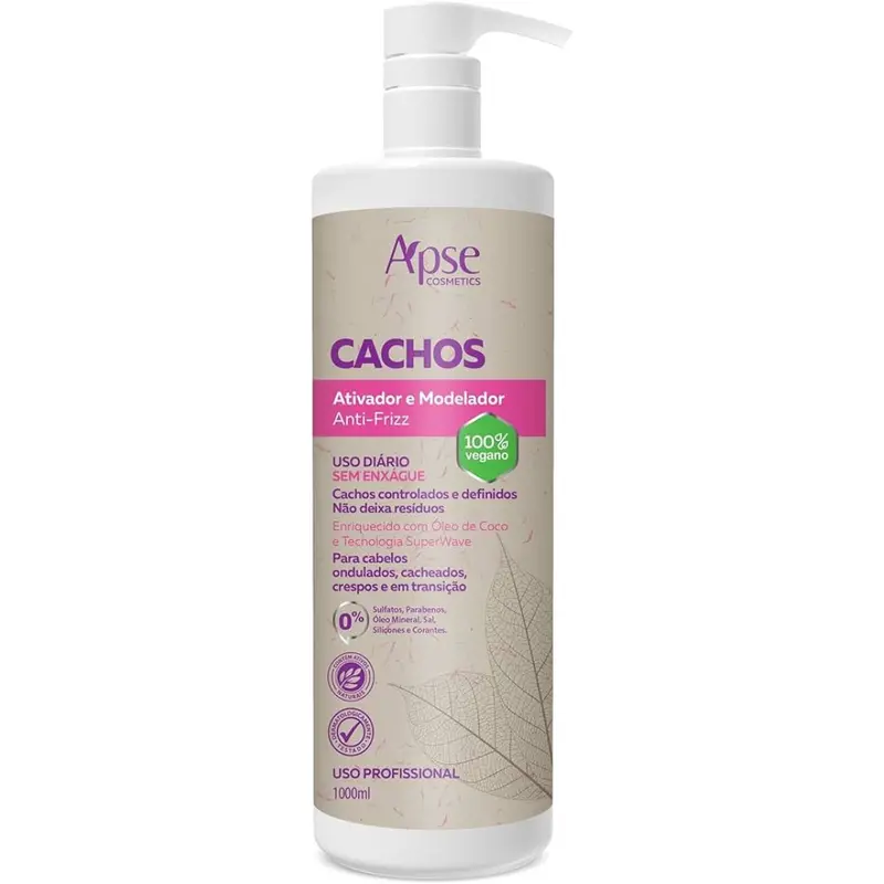 Cachos Anti Frizz Curly Hair Modeling Activator Cream 1L Apse 1