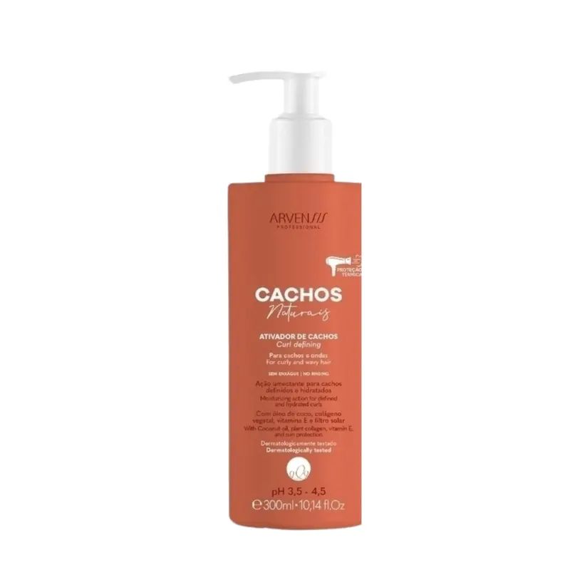 Cachos Naturais Curls Activator Wavy Curly Hair Maintenance 300Ml Arvensis 1