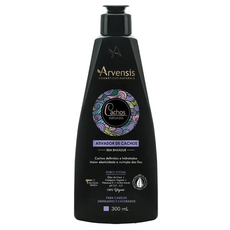 Cachos Naturais Curls Activator Wavy Curly Hair Maintenance 300Ml Arvensis 2