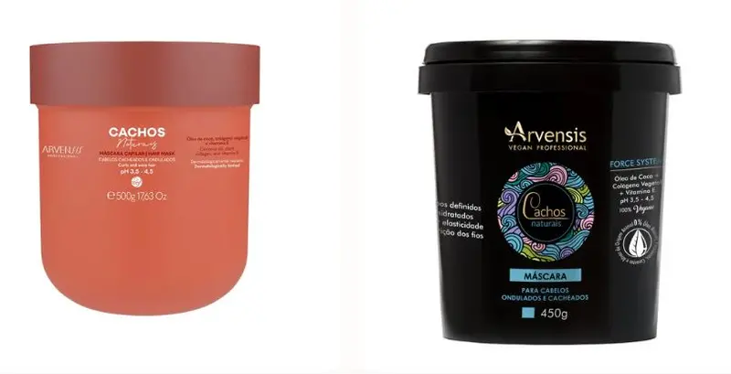 Cachos Naturais Hair Moisturizing Mask Curly Wavy Hair 500G Arvensis 1