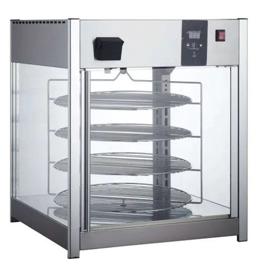 Canco Deluxe Glass Display Pizza/Pretzel/Food Warmer Rtr-158L 1