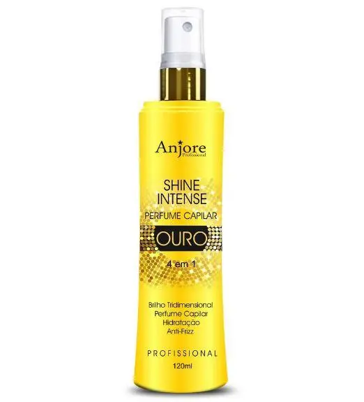 Capillary Perfume Spray Intense Glow Gold 4 In 1 Hair Finisher 120Ml - Anjore 1