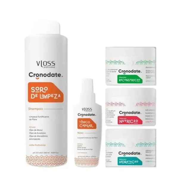 Capillary Schedule Chronodate Hair Hydration Nourishing Kit 5 Itens - Vloss 1
