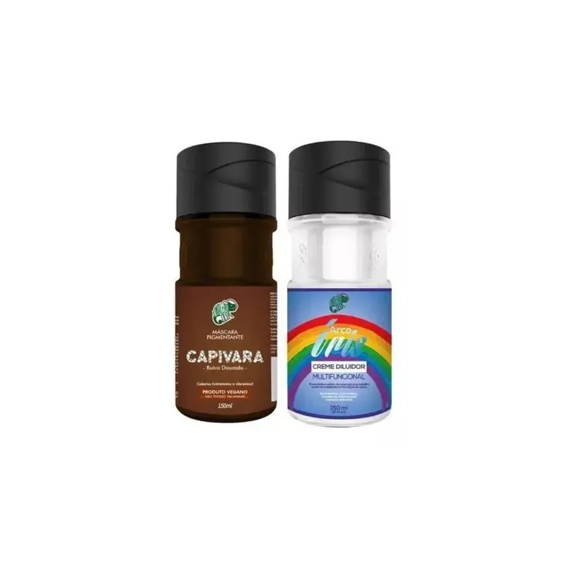 Capivara Red Tinting Pigment+ Diluter Cream Hair Color Kit 2X 150Ml Kamaleao 1