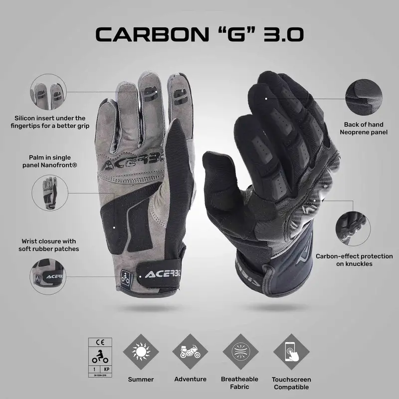 Carbon G 3.0 Gloves - Acerbis 7