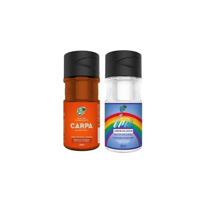 Carpa Orange Tinting Pigment+ Diluter Cream Hair Color Kit 2X 150Ml Kamaleao 1