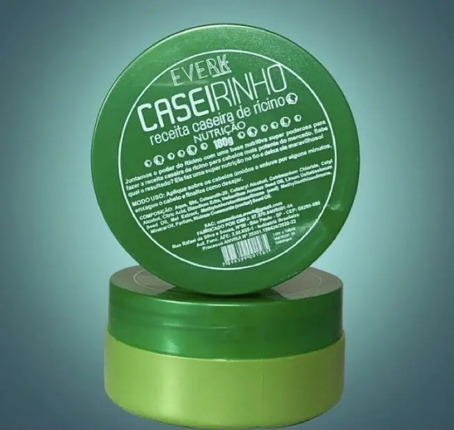 Caseirinho De Ricino Castor Oil Hair Nutrition Treatment 180G - Everk 1
