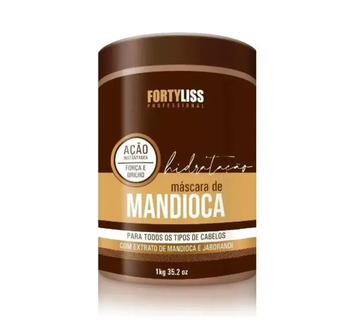 Cassava Jaborandi Instant Moisturizing Strength Shine Mask 1Kg - Forty Liss 1