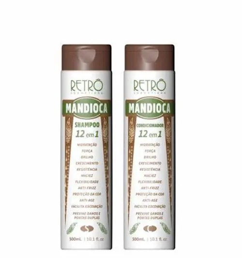 Cassava Manioc 12 In 1 Hydration Strength Brightness Kit 2X300ml - Retro Cosmeti 1