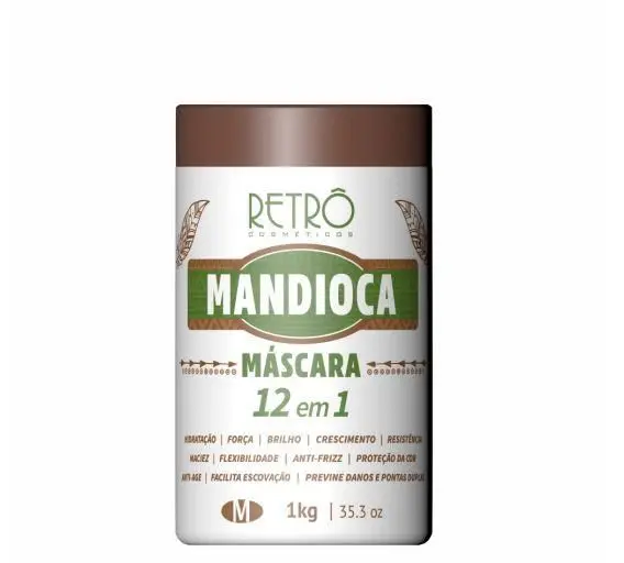 Cassava Manioc 12 In 1 Hydration Strength Brightness Mask 1Kg - Retro Cosmetics 1