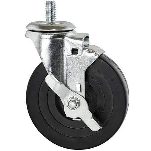 Casters For Wire Shelving (Set Of 4) - Rubber & Polyurethane Options 1