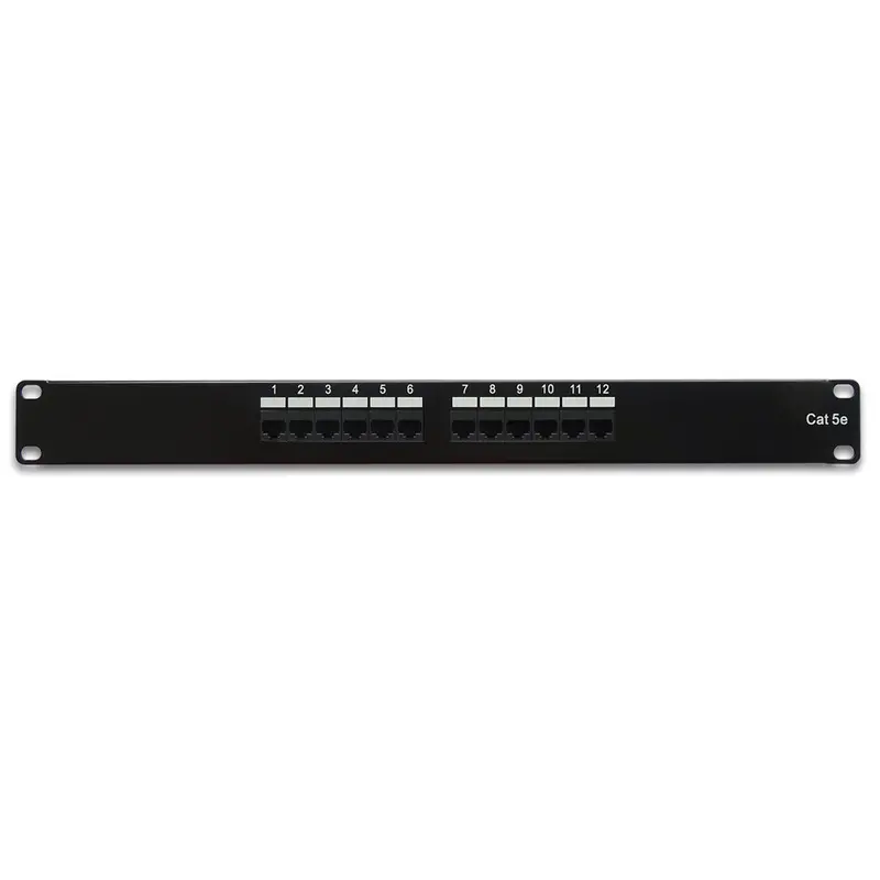 Cat5e 110 Type Patch Panel 12Port Rackmount 1