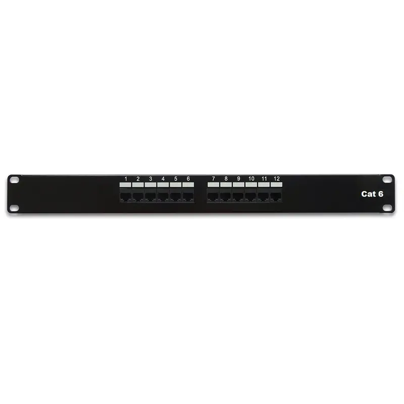 Cat6 110 Type Patch Panel 12Port Rackmount 1