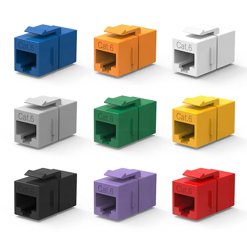 Cat6 Inline Coupler W/Keystone Latch 1