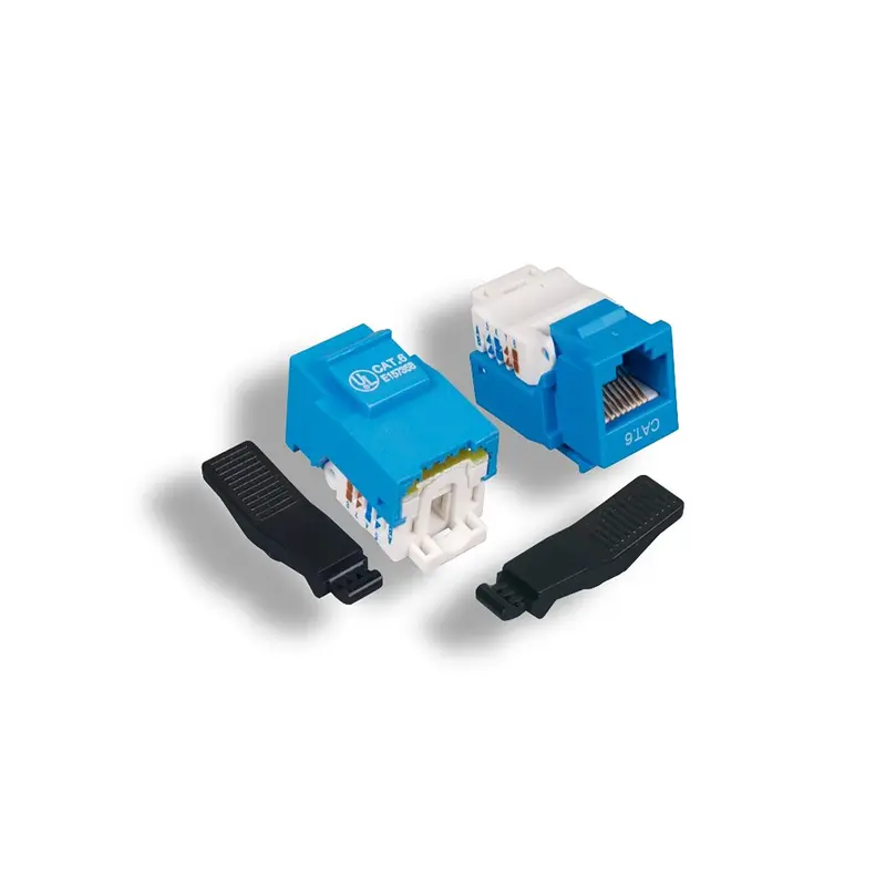 Cat6 Rj45 Utp Tool Less Keystone Jack 50-Micron Ul Listed 1