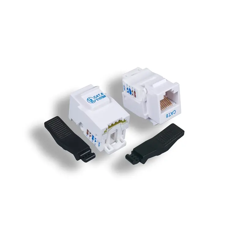 Cat6 Rj45 Utp Tool Less Keystone Jack 50-Micron Ul Listed 2