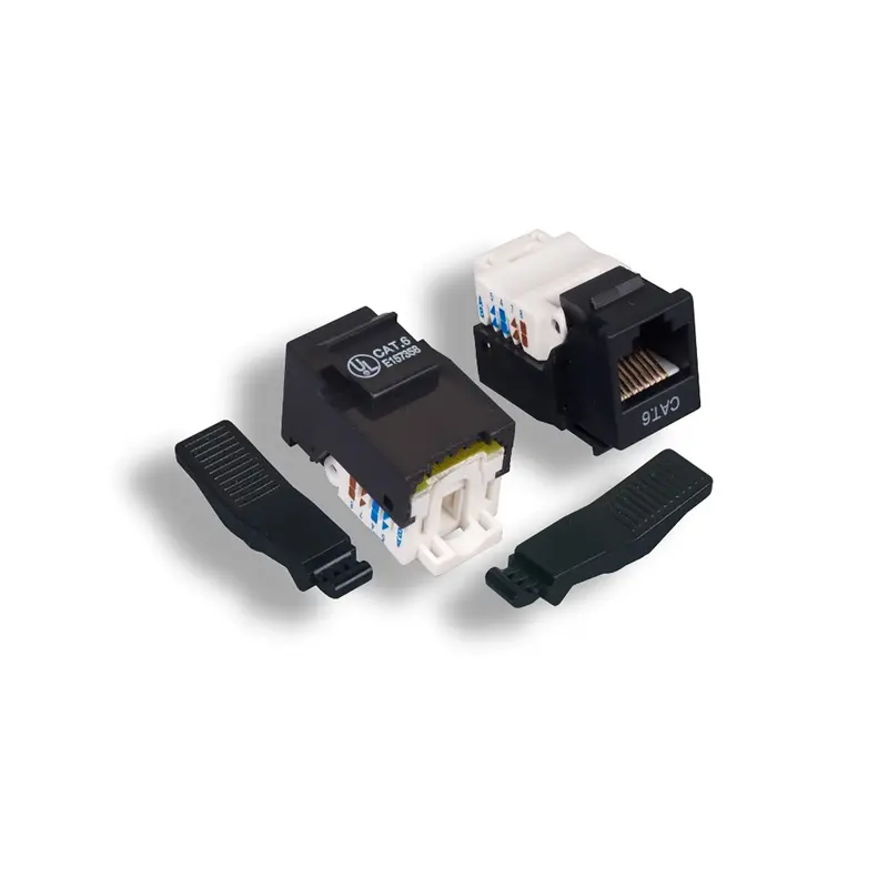 Cat6 Rj45 Utp Tool Less Keystone Jack 50-Micron Ul Listed 3