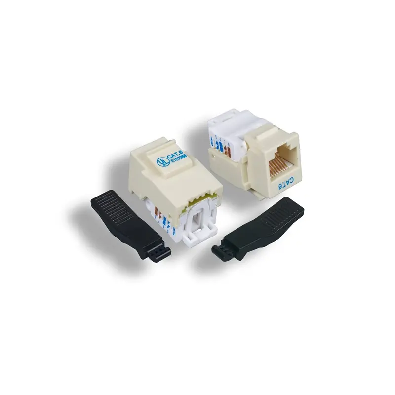 Cat6 Rj45 Utp Tool Less Keystone Jack 50-Micron Ul Listed 4