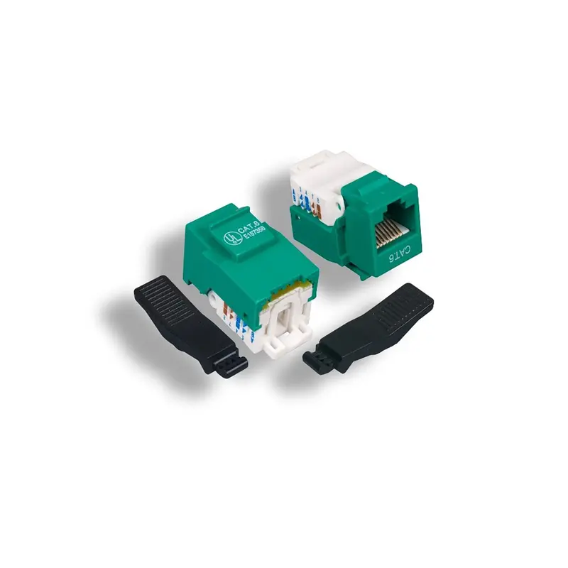 Cat6 Rj45 Utp Tool Less Keystone Jack 50-Micron Ul Listed 5