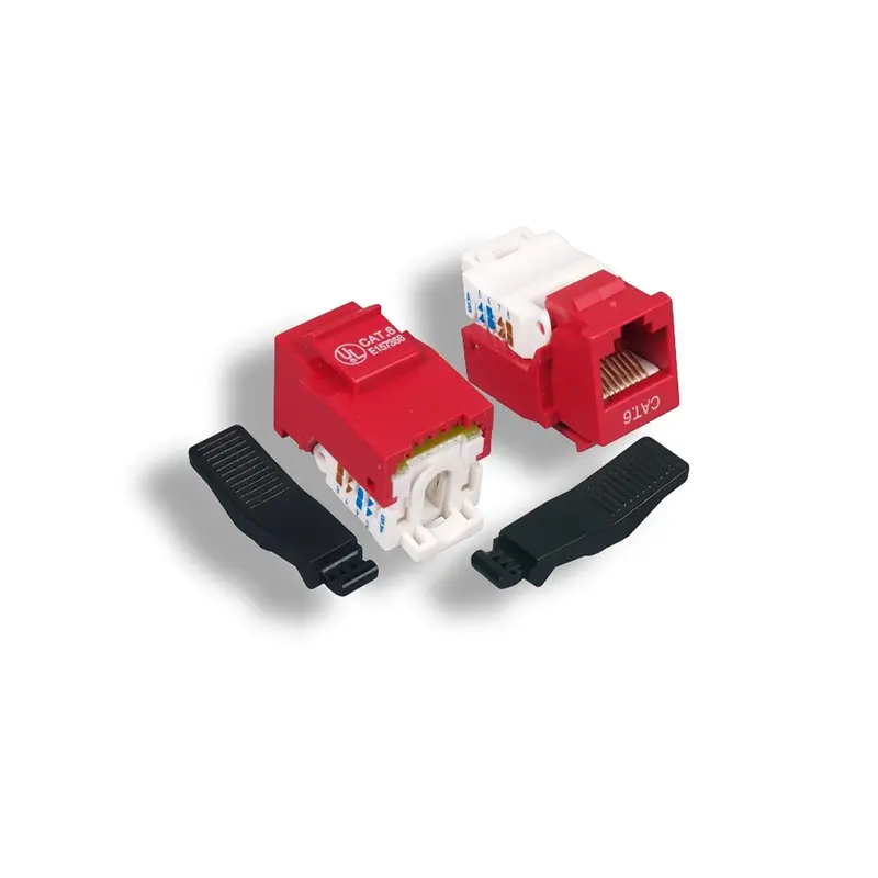 Cat6 Rj45 Utp Tool Less Keystone Jack 50-Micron Ul Listed 7