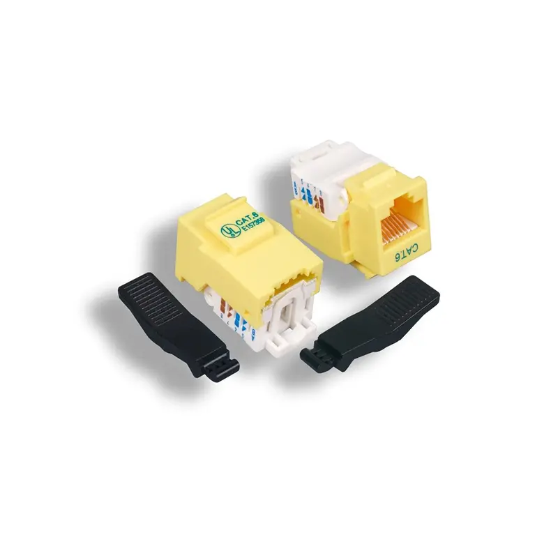 Cat6 Rj45 Utp Tool Less Keystone Jack 50-Micron Ul Listed 8