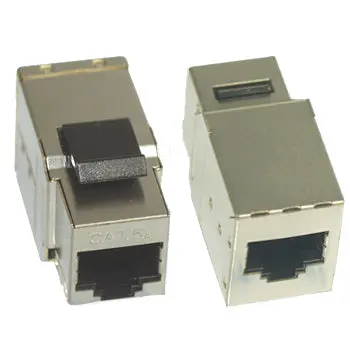 Cat6a Full-Shielded Inline Coupler Keystone Jack 1