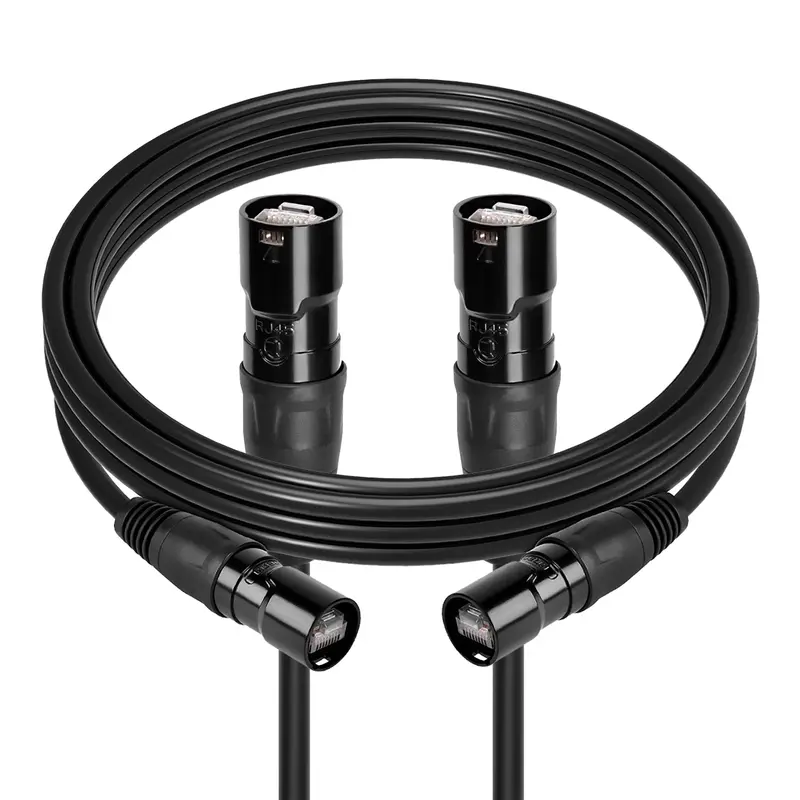 Cat6a S/Ftp Ethernet Patch Cable With Ethercon Connectors (3Ft - 200Ft) 1