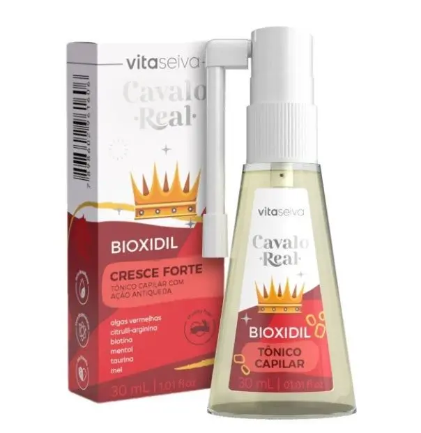 Cavalo Real Bioxidil Growth Anti Loss Treatment Oil Control Tonic 30Ml - Vita Seiva 1