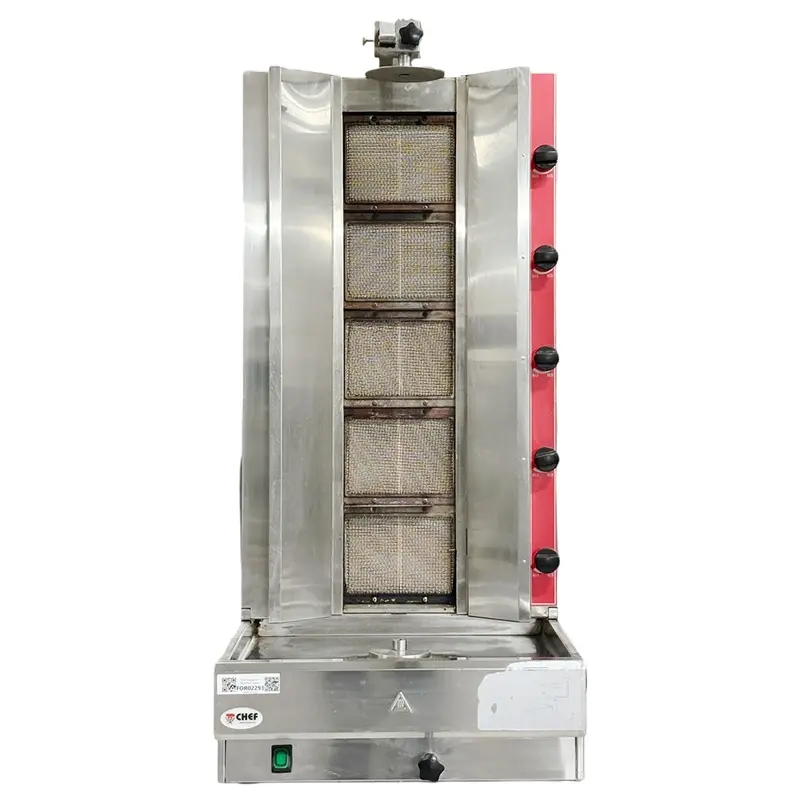 Chef Shawarma Machine Natural Gas 5 Burner Used For02293 1