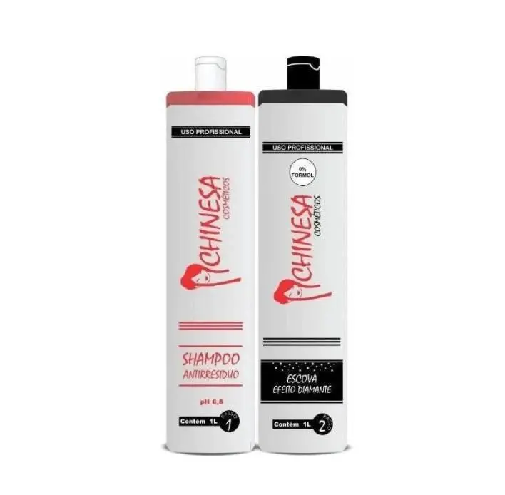 Chinese Progressive Brush Diamond Straightening Kit 2X1l - Chinesa Cosmetics 1