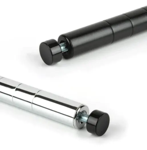 Chrome/Black Epoxy Wire Shelf Poles (Set Of 4) - Various Sizes 1