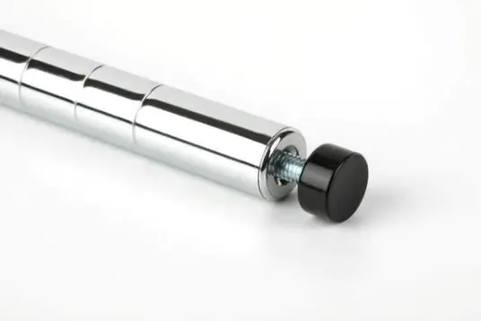 Chrome/Black Epoxy Wire Shelf Poles (Set Of 4) - Various Sizes 2