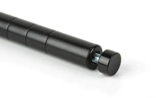 Chrome/Black Epoxy Wire Shelf Poles (Set Of 4) - Various Sizes 3