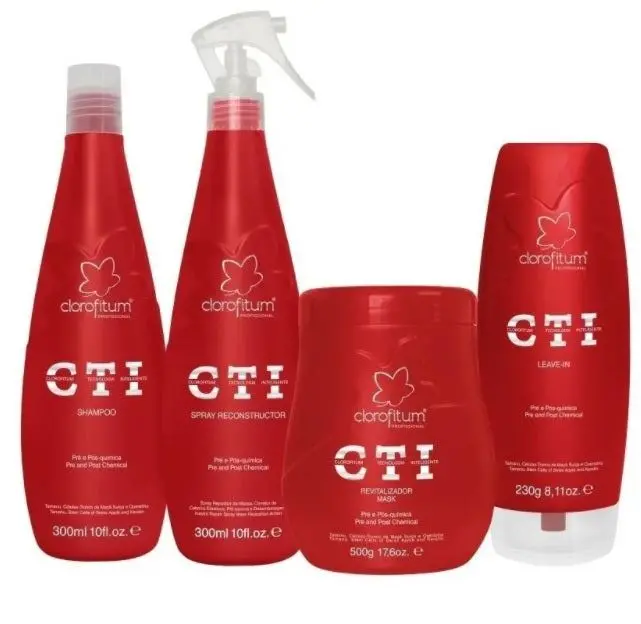 Cit Intensive Reconstruction Regeneration Hair Treatment Kit 4 Itens - Clorofitu 1