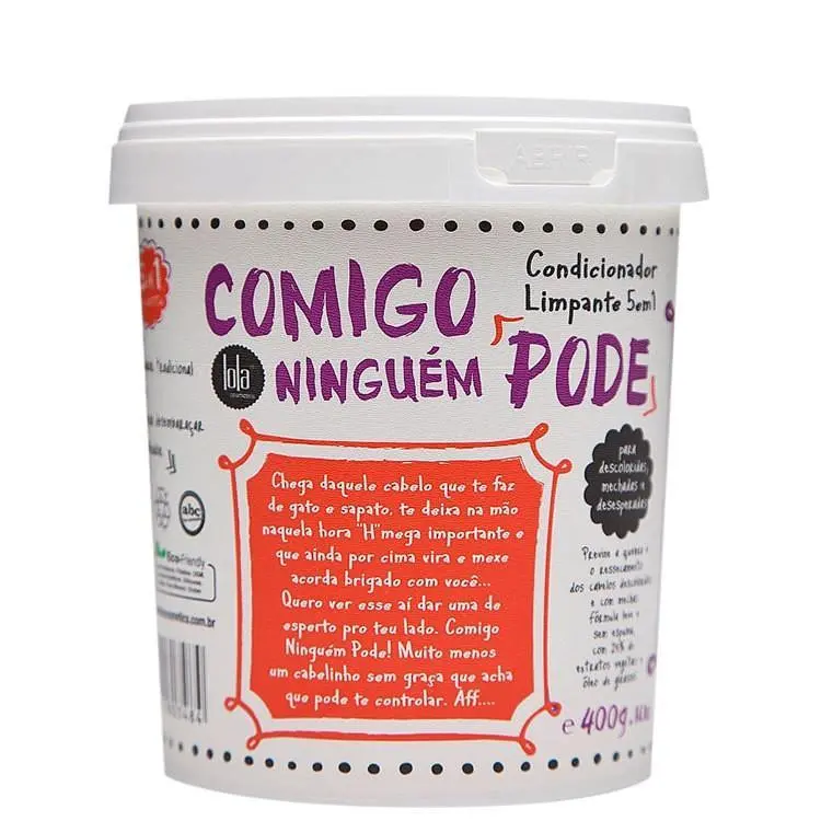 Cleaner Conditioner 5 In 1 "Comigo Ninguem Pode" 400G - Lola Cosmetics 1