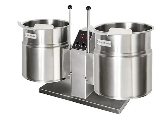 Cleveland 44" Steam Kettle 6-Gal X 2 With Stand Used For02408 1