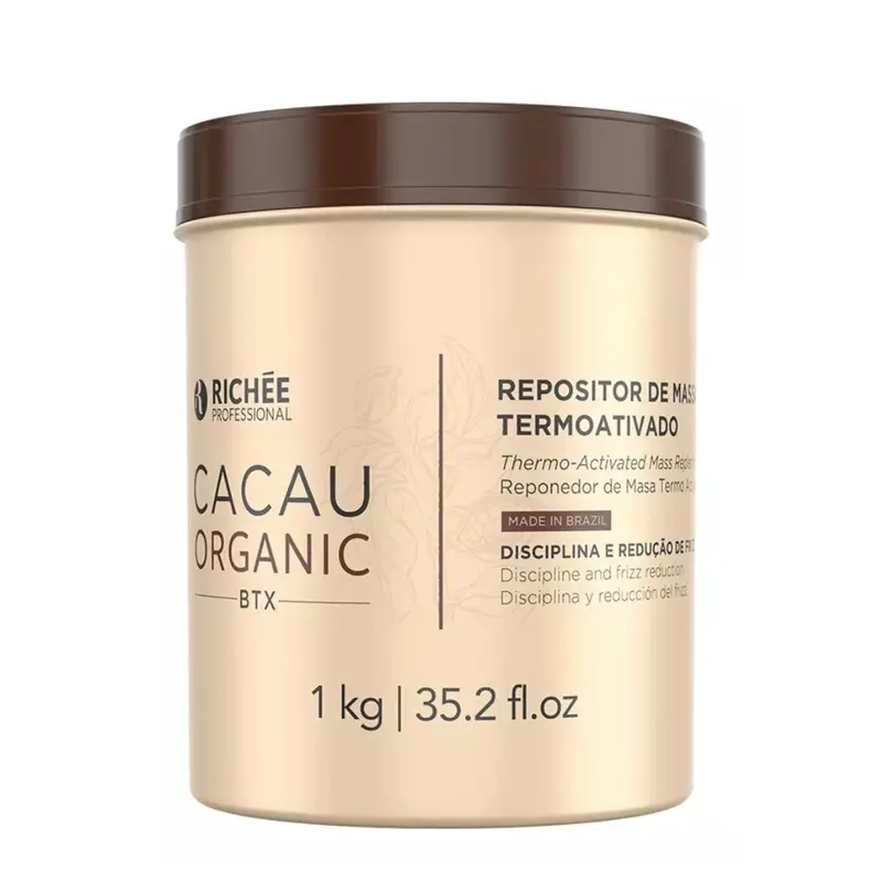 Cocoa Cacau Organic Deep Hair Mask Volume Reducer Alignment 1Kg Richée 1