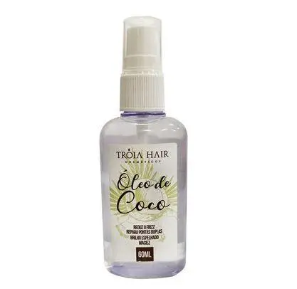 Coconut Oil Hydration Shine Protective Nourishing Finisher 60Ml - Troia Hair 1