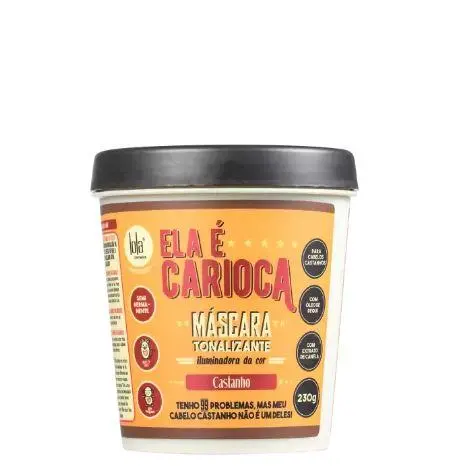 Color Illuminator Brunette Brown Hair Carioca Toning Mask 230G - Lola Cosmetics 1