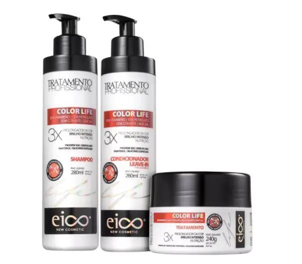 Color Life Hair Booster 3X Intense Shine Nutrition Treatment 3 Products - Eico 1
