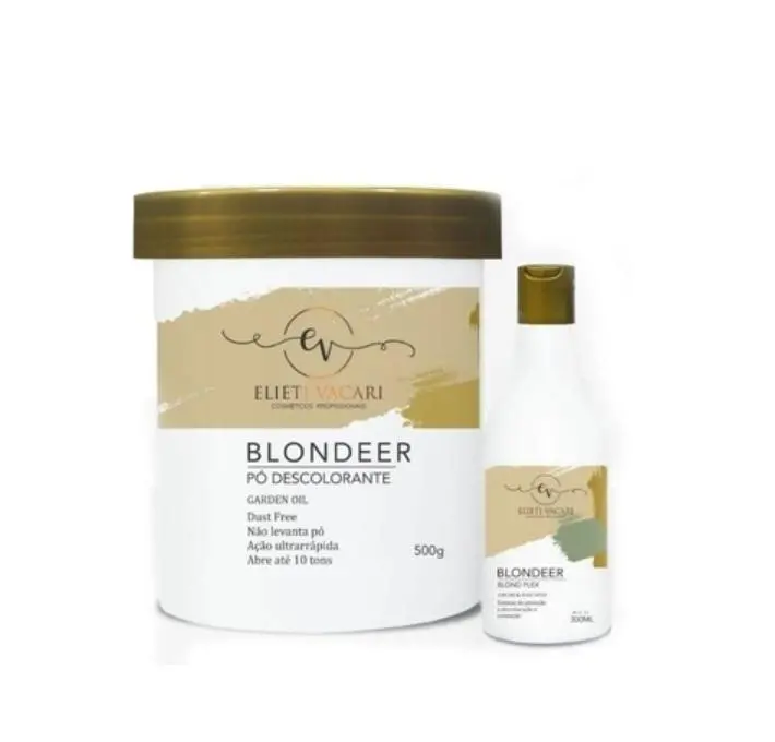 Coloring Powder + Blond Plex Discoloration Bleaching Kit 2 Itens - Elieti Vacari 1