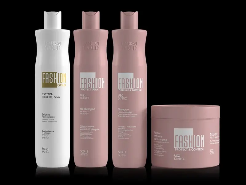 Combo Escova Progressiva Fashion Gold 500G + Protect Poo 500G Ybera Paris 1