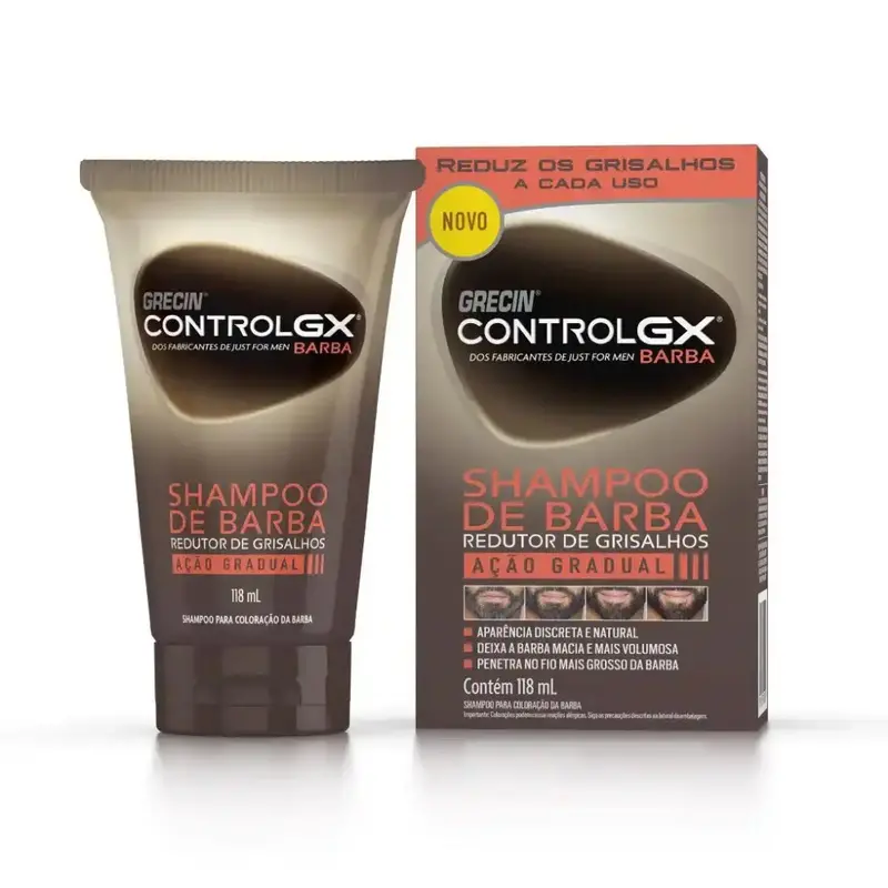 Control Gx Beard Shampoo Reduces Gray Hair Color Maintenance 118Ml Grecin 1