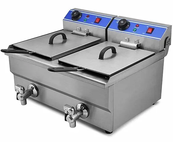 Countertop Electric Fryer 20L With 2 Tank Ji-101 1